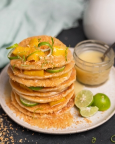 Key Lime & Toasted Coconut Pancakes